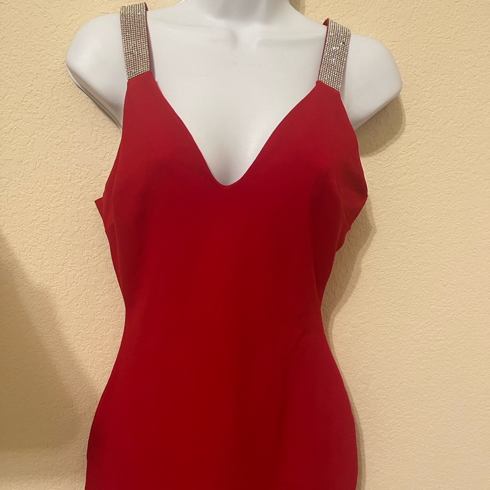 Diamond red dress